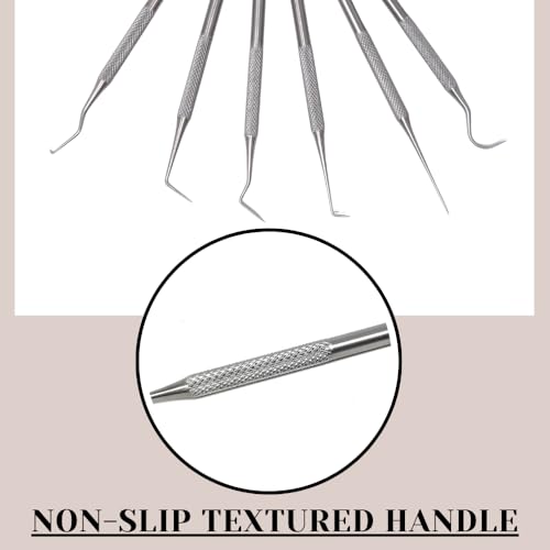 6 pcs Fine Point Crafting Picks Stainless Steel Tool for Beading, Model Making & Paper Crafts - Clay Sculpting, Sewing Details Set