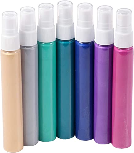 Tulip Fabric Paint, Permanent Spray on Paint Set, 7 Pack Metallic - color: Metallic