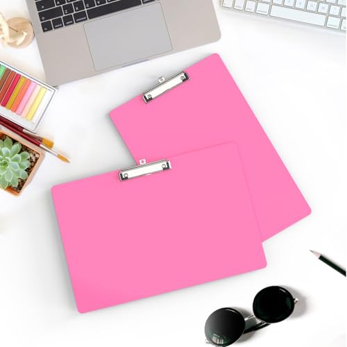 Extra Large 11x17 Clipboards, Landscape and Vertical Layout 2 Pack | Red Plastic Drawing Boards with Low Profile Clip. Suitable for Watercolor, Sketching, Painting. Art & Drafting Supply - color: Red