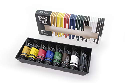Liquitex BASICS Acrylic Paint Set, 8 x 75ml (2.4-oz) Tube Paint Set - style: 8 x 75ml (2.4-oz)