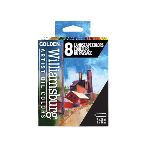 Williamsburg Artist Oil Colors by GOLDEN, Landscape Colors Set, Professional Oil Paint