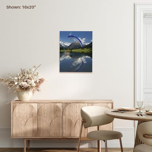 3dRose Paramotor, extreme sport, Diamond Lake, New Zealand-AU02 DWA4633 - David Wall Museum Grade Canvas Wrap 11x14 - size: 11"L x 14"W