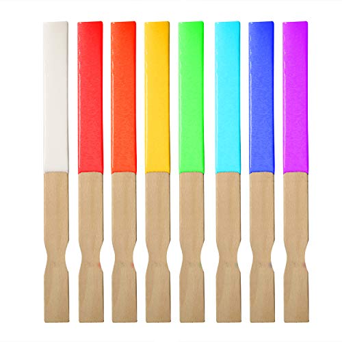 KINJOEK 200 PCS 14 Inch Length Paint Sticks, Premium Wood Multi-Purpose Flat Unfinished Wooden Crafts Sticks Paddles Stirrers Bulk for Paint Mixing, Wall Stirring, Wood Crafts, Garden Plant - size: 200PCS 14"