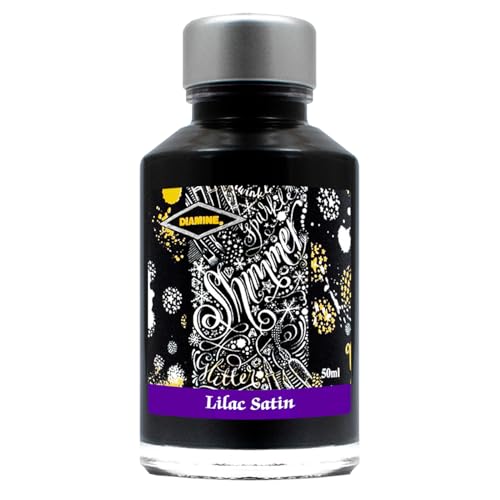 Diamine Fountain Pen Bottled Ink, 50ml - Shimmering Lilac Shimmer - color: Lilac Satin