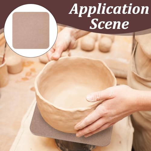 UNICRAFTALE 4Pcs Square Pottery Wheel Bat Ceramic Drying Slab 25cm Ceramic Clay Throwing Bats Pottery Bats for Pottery Wheel Portable Clay Wedging Board with Built for Clay Crafts Arts - size: 25cm long