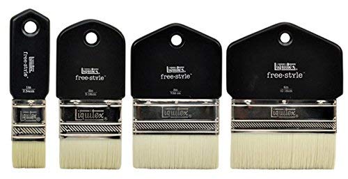Liquitex Professional Freestyle Large Scale Brush, Paddle 1-inch, Black - size: 1", style: Free Style Large Scale Paddle