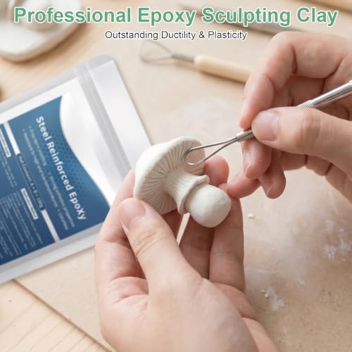 2026 New 2-Part AB Epoxy Clay Putty High-Strength Self-Hardening(1 Pack) | Waterproof Formula, Wood & Metal Repair, Fixes Cracks & Holes, Works on Ceramic & Plastic, Sculpting Use - color: 1 Pack
