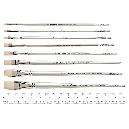 Winsor & Newton Artisan Paint Brush, Long Handle, Size 8, Bright - size: Size 8, style: Bright