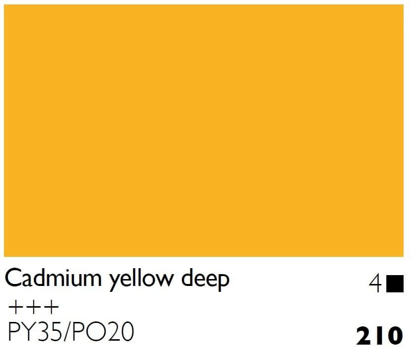 COBRA Talens Artist Water Mixable Oil Colour : 40ml Cadmium Yellow Deep
