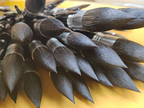 Escoda | Watercolour | Artist Set Julia Barminova | Size 6,1/4,12 | 3 Brushes | Synthetic White Toray + Tendo | Round Pointed + Dagger Striper + Round mop - color: Julia Barminova, size: Artist Set