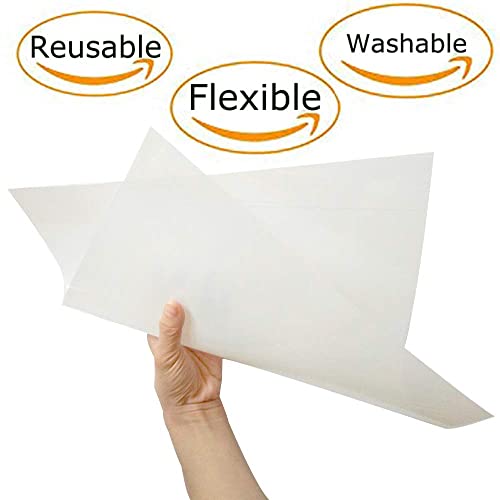 12pcs 6mil Blank Stencil Material, 12 x 12inch, Milky Translucent- Make Your own Stencil - size: 12pcs 6mil