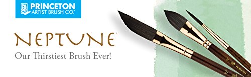 Princeton Neptune Round Brush, Synthetic, Short Handle, Size 14, 1 Count - size: Size 14