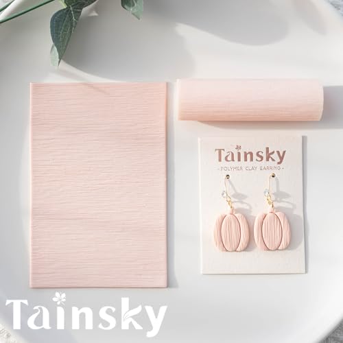 TAINSKY 5 pcs Polymer Clay Texture Roller, Pottery Stamps for Polymer Clay Earrings Jewelry, Embossing Pottery Texture Rollers for Jewelry Making(Textures) - color: Style A Set