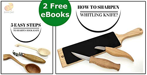 BeaverCraft Spoon Carving Blank BB1 Unfinished Wood for Whittling Tools, Spoon Carving Kit - Wood Carving Blocks Basswood for Crafts