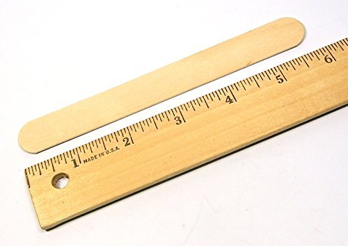 50 Pack Wood Mixing Sticks: 6" Inch Smooth Sanded Birch for Paint, Epoxy, Resin, or Wax - Wood Paint Mixing Sticks - 50 Count - Automotive, Crafts, Airbrush, Art