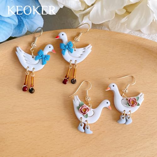 Keoker Animal Polymer Clay Cutters, 12 Shapes Clay Cutters for Polymer Clay Jewelry Animals - color: Animal Color