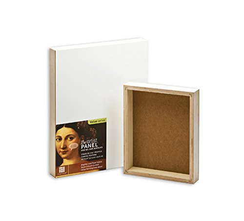 Ampersand Artist Panel Canvas Texture Surface for Painting, 1.5 Inch Cradle, 9X12 Inch (APC15912) - size: 9X12, style: 1-1/2" Cradled