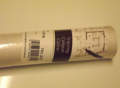 Canson Artist Series Tracing Paper, Roll, 18inx20yd (25lb/40g) - Artist Paper for Adults and Students - size: 18"X20yds
