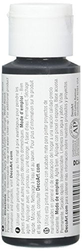 DecoArt Crafter's Acrylic Paint, 2-Ounce, Black - color: Black, size: 2 Fl Oz (Pack of 1)