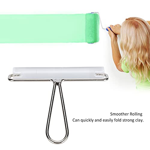 Sunicon Acrylic Roller, with Handle Transparent Polymer Clay Non stick Craft Pottery Ceramic Sculpture Hand Tool (15cm roller) - size: 15cm roller
