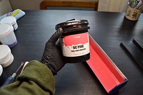 Ecotex® DC Pink Screen Printing Emulsion (Pint - 16oz.) - Diazo Required Photo Emulsion for Silk Screens and Fabric - for Plastisol and Water Based Ink, Printing Supplies - size: 16 fl oz