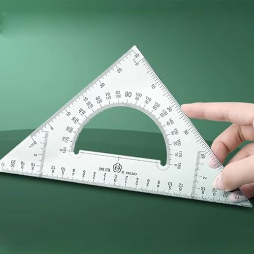 Professional Geometry Set(16Pcs) - Geometry Kit For Artists And Students | Geometry Set With Metal Rulers | Triangle Ruler Compass Protractor Set | Architecture Drawing Pencils Drafting Set - color: Green