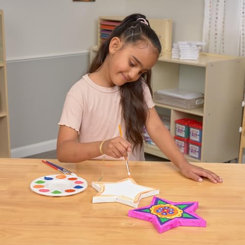 Colorations 8" x 8" Star Shaped Canvas - Set of 10