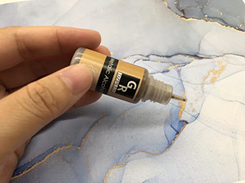 Metallic Alcohol Ink Set -26 Metallic Colors Alcohol Based Ink for Resin Art, Fluid Art,Resin Craft,Resin Petri Dish,Alcohol Ink Paint for Yupo,Tumbler (Metallic 26 Color Set)