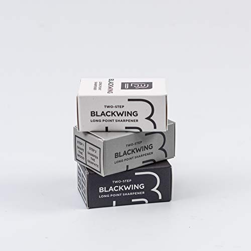 Blackwing Pencil Sharpener, Two-Step Sharpener, Black 104285
