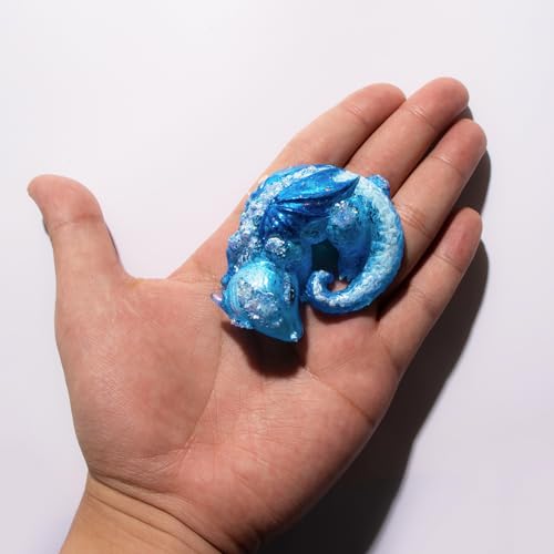 Resin Mold Wing Dragon for Epoxy, Plaster, Ceramic, Polymer Clay, Concrete, Cement Casting 2inch - color: Ice Dragon