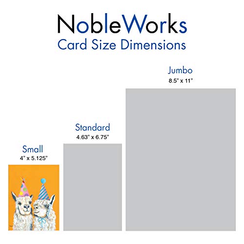 The Best Card Company Assorted Blank Greeting Card Box Set - Incl. 20 Cards + Envelopes - 10 Unique Designs - refined for Thank Yous, Invitations, More - Personality Llamas AM7036OCB-B2x10-NB - style: Personality Llamas