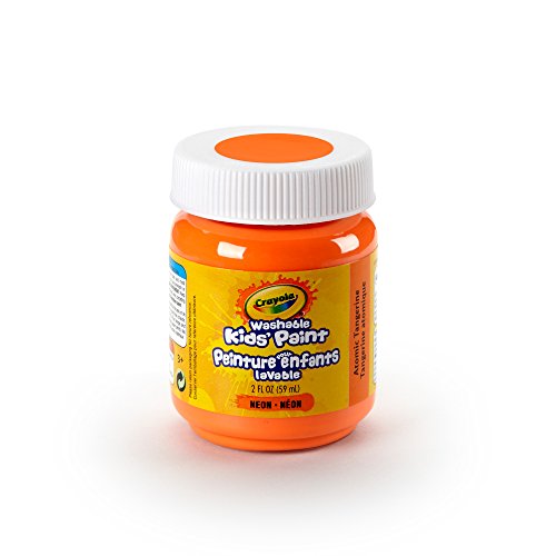 Crayola Washable Kids Paint, 2 oz, Atomic Tangerine - color: Atomic Tangerine