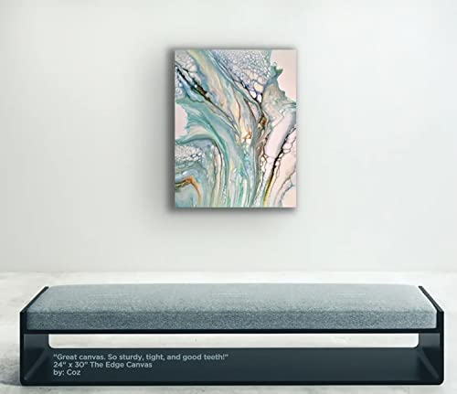 Creative Mark The Edge Deluxe Cotton Stretched Canvas for Painting, 6x12, 6-Pack, 14oz. Primed Weight, Universal Archival Priming, Medium Tooth, Artwork Canvas for Painters of All Levels