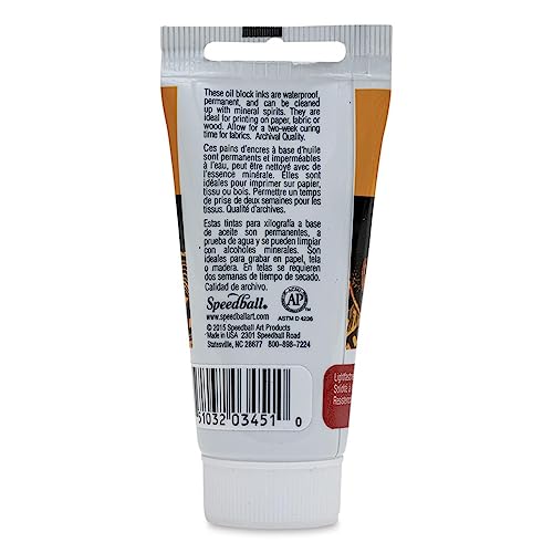 Speedball Art Products Company 003451 37cc Oil Block Ink, Red - color: Red