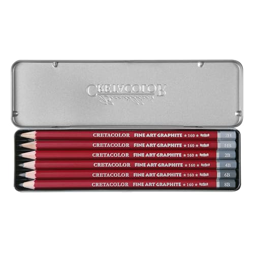 Cretacolor Fine Art Red Graphite Set, Set of 6