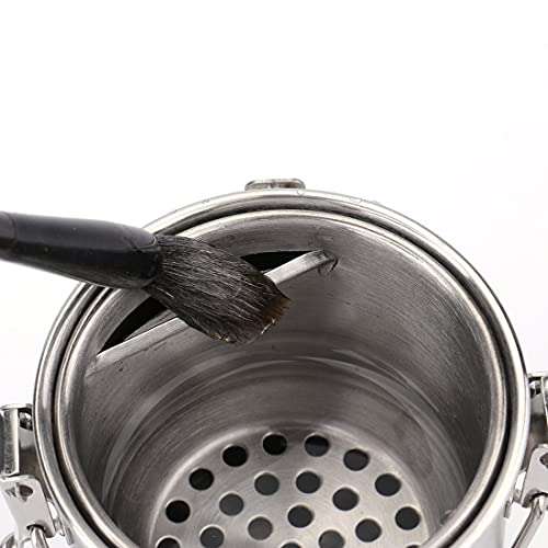 Tosnail Stainless Steel Leak-Proof Paint Brush Washer with Removable Filter Screen - Small - style: Leak-Proof Small