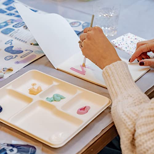 Sculpd Abstract Painting Kit for Two - Two 60x40cm Canvases (Pastel) - color: Pastel, size: Two Person