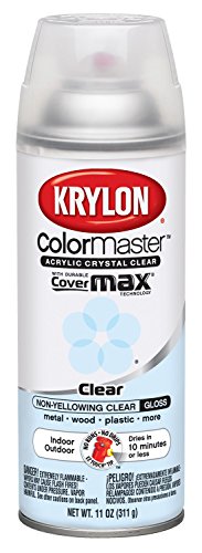 Krylon K05130107 ColorMaster Acrylic Crystal Clear, Gloss, Clear, 11 oz. - color: Clear, size: 11 Ounce (Pack of 1), style: Gloss