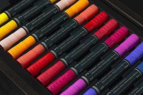 Faber-Castell Limited Edition Dark Satin Cassette, Multicoloured, Wooden Case Of 396, For Art, Craft, Drawing, Sketching, Home, School, University, Colouring