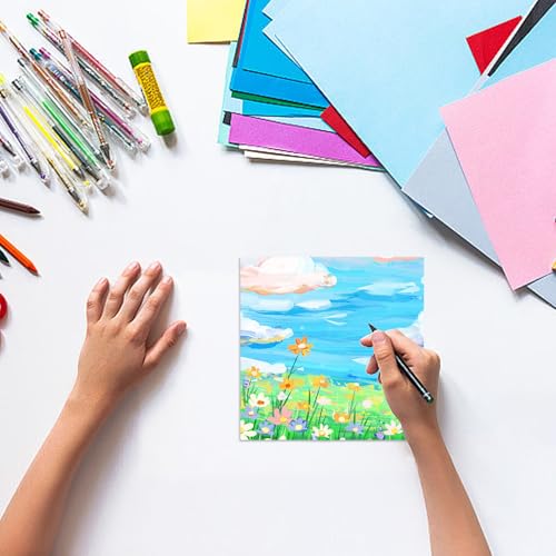 YOUNTHYE 24PCS Wood Panels for Painting Bulk 6x6 Wood Boards for Crafts Unfinished Wood Canvas Boards for Painting Square Wooden Panel Boards Painting Canvas for Painting, Pouring, Arts