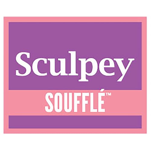 Sculpey Soufflé: Cinnamon 7oz Bar - Brown Orange Polymer Oven Bake Clay, Suede-Lightweight-Flexible, Non-Toxic, Jewelry-Mixed Media, DIY Craft Project