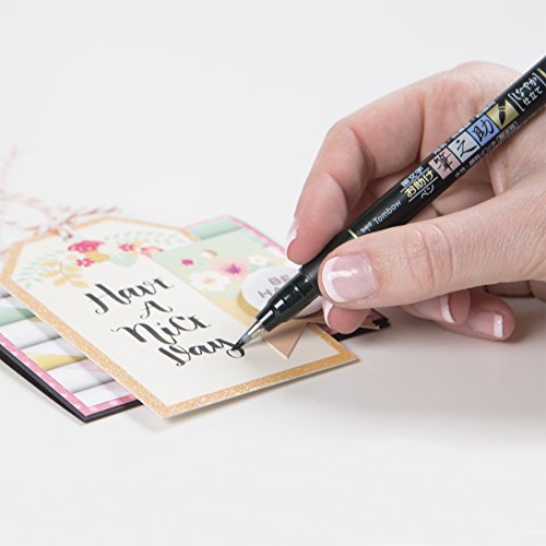 Tombow 82039 Fudenosuke Brush Pen, Soft Tip (5 Pack), Black, 5 Piece - style: Soft Tip