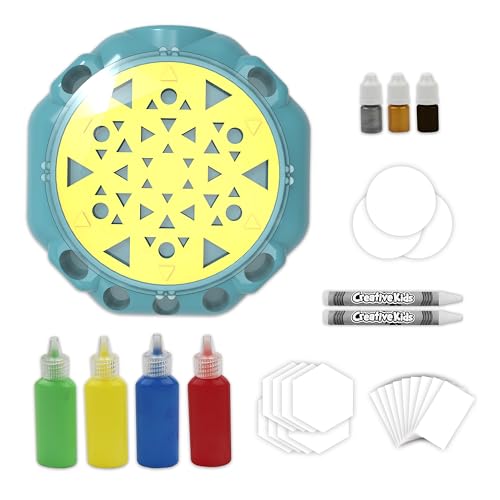 Creative Kids Super Spin 'n Splatter Art Machine Artas and Crafts for Boys and Girls Ages - Painting Spinner Toys for Kids - Gift Ideas 6 7 8 9 Ages