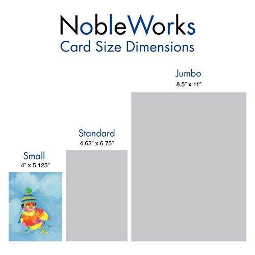 The Best Card Company Assorted Blank Greeting Card Box Set - Incl. 20 Cards + Envelopes - 10 Unique Designs - refined for Thank Yous, Invitations, More - Funny Farm AM6563OCB-B2x10 - style: Funny Farm