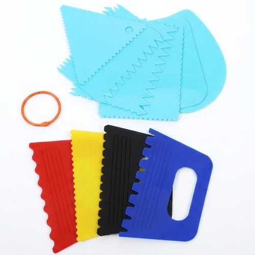 11 PCS Catalyst Wedge for Painting Plastic Texture Tools Paint Scrapers Tool for Texture Art on Canvas Putty Acrylic Plaster Art Pottery Scraper Tool