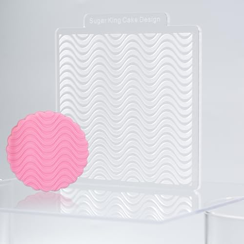 KALAIEN 3 Pack Cookie Embosser Set, Fondant Impression Mats Acrylic Embosser for Fondant Stamps, Texture Sheets for Polymer Clay, Chocolate, Cupcake Topper, Fondant Molds-Style 1 - color: Style 1