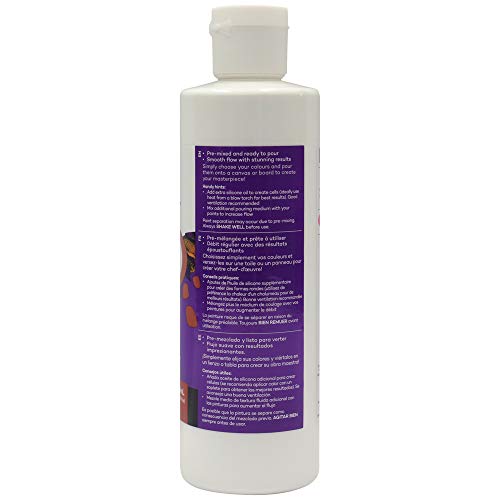 Mont Marte Premium Pouring Acrylic Paint, 240ml (8.11oz), Titanium White, Pre-Mixed Acrylic Paint, Suitable for a Variety of Surfaces Including Stretched Canvas, Wood, MDF and Air Drying Clay.