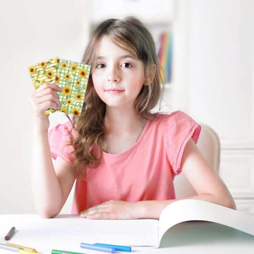12 Pack Sunflower Small Pocket Notebook Journals,Yellow Flower Floral Memo Notepad Mini Notebook Hardcover Lined Note Pads for Home Office Stationery Supplies Party Favor Sunflower Flower Journal Planner Diary