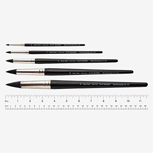 Taper Point 0 Extra Firm Painting Shaper Brush - Black