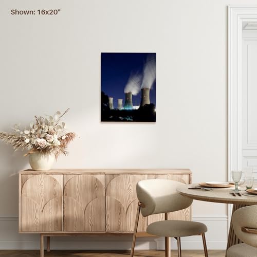 3dRose Pennsylvania, Three Mile Island power plant industry - US39 PSO0011 - Paul Souders Museum Grade Canvas Wrap 11x14 - size: 11"L x 14"W